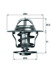 Thermostat Kühlmittel für VW AUDI FORD SEAT OPEL VOLVO SKODA GOLF II PASSAT