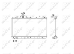 Kühler Motorkühlung für SUZUKI FIAT SX4 / CLASSIC Stufenheck SEDICI