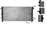 Kühler Motorkühlung für VW TRANSPORTER T4 Kasten Bus Pritsche/Fahrgestell