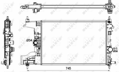 Kühler Motorkühlung für OPEL ASTRA J Caravan GTC Stufenheck Kasten/Kombi