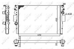 Kühler Motorkühlung für IVECO DAILY III Pritsche/Fahrgestell Kasten Bus IV V
