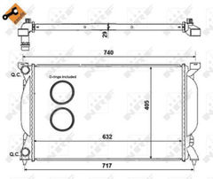 Kühler Motorkühlung für AUDI SEAT A4 B7 Avant B6 Cabriolet A6 C5