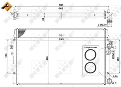 Kühler Motorkühlung für SEAT VW LEON TOLEDO II BORA I Variant GOLF IV