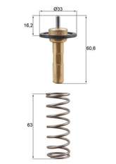 Thermostat Kühlmittel für VOLVO C30 C70 II Cabriolet S40 S60 Cross Country S80