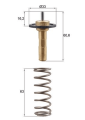 Thermostat Kühlmittel für VOLVO C30 C70 II Cabriolet S40 S60 Cross Country S80