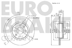 Bremsscheibe Vorderachse für RENAULT DACIA SMART LOGAN I LOGAN/STEPWAY II