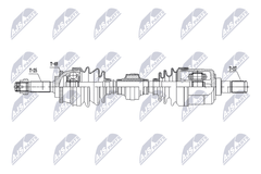 Antriebswelle Vorderachse links für KIA RIO II Stufenheck