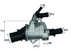 Thermostat Kühlmittel für ALFA ROMEO FIAT 159 Sportwagon BRERA SPIDER CROMA
