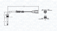 Sensor Abgastemperatur für VOLVO C30 C70 II Cabriolet S40 S60 S80 V50 V60 I V70