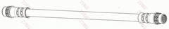 Bremsschlauch Hinterachse links für PEUGEOT 206 Schrägheck CC SW Stufenheck Van