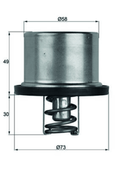 Thermostat Kühlmittel für BMW 5 Touring Z8 Roadster