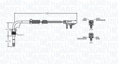 Sensor Abgastemperatur für VOLVO C30 C70 II Cabriolet S40 S60 S80 V40