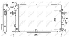 Kühler Motorkühlung für OPEL ASTRA H Caravan Kasten/Kombi