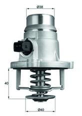 Thermostat Kühlmittel für BMW ROLLS-ROYCE 2 Coupe 3 Touring 4 Cabriolet 5 Gran