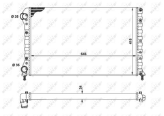 Kühler Motorkühlung für FIAT DOBLO Großraumlimousine Kasten/Großraumlimousine