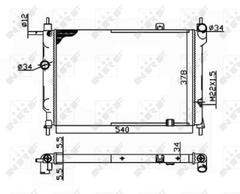 Kühler Motorkühlung für OPEL ASTRA F Stufenheck CC Caravan Kasten/Kombi