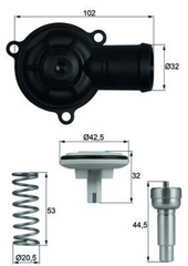 Thermostat Kühlmittel für SEAT SKODA VW CORDOBA IBIZA III IV SC ST TOLEDO