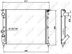 Kühler Motorkühlung für RENAULT CLIO I RAPID Kasten/Großraumlimousine