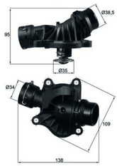 Thermostat Kühlmittel für BMW 1 Cabriolet 3 Coupe Touring Compact 5 6 7 X3 X5 X6