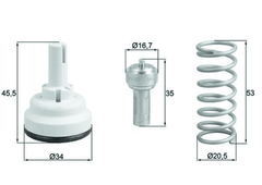 Thermostat Kühlmittel für VW GOLF V PLUS POLO IV