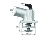 Thermostat Kühlmittel für OPEL ASTRA G Stufenheck Caravan CC Coupe Cabriolet