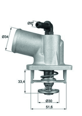 Thermostat Kühlmittel für OPEL ASTRA G Stufenheck Caravan CC Coupe Cabriolet