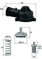 Thermostat Kühlmittel für AUDI SEAT SKODA VW A1 Sportback A3 Cabriolet TT