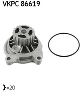 Wasserpumpe Motorkühlung für AUDI VW 100 C4 Avant Stufenheck A6