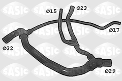 Kühlerschlauch links für RENAULT CLIO II KANGOO Kasten/Schrägheck Rapid