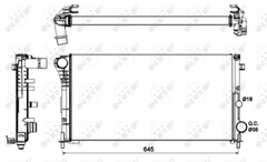Kühler Motorkühlung für FIAT PANDA / CLASSIC Kasten/Schrägheck