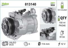 Kompressor Klimaanlage für FORD VOLVO MONDEO IV Stufenheck Turnier S-MAX