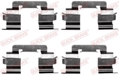 Zubehörsatz Scheibenbremsbelag Vorderachse für MERCEDES-BENZ A-KLASSE