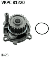 Wasserpumpe Motorkühlung für AUDI SEAT SKODA VW A3 Sportback Cabriolet A4 B5