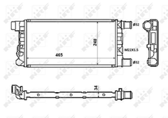 Kühler Motorkühlung für FIAT ZASTAVA CINQUECENTO SEICENTO / 600 101