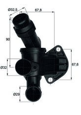 Thermostat Kühlmittel für AUDI SEAT A3 Cabriolet A4 B6 B7 Avant B8 A6 C6