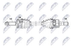 Antriebswelle Hinterachse links für HYUNDAI KIA ix35 SPORTAGE III