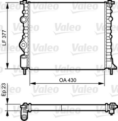 Kühler Motorkühlung für NISSAN RENAULT DACIA KUBISTAR Kasten CLIO II KANGOO