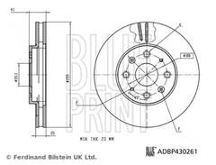 2x Bremsscheibe Vorderachse für BYD DOLPHIN