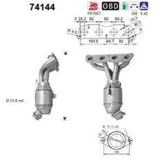 Katalysator vorne für NISSAN QASHQAI / +2 I X-TRAIL II