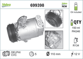 Kompressor Klimaanlage für OPEL ASTRA G Stufenheck Caravan CC CORSA C