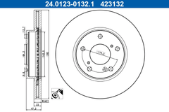 2x Bremsscheibe Vorderachse für HONDA CIVIC X Stufenheck Schrägheck