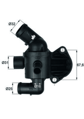 Thermostat Kühlmittel für AUDI SEAT SKODA VW A1 Sportback ALTEA XL IBIZA IV SC