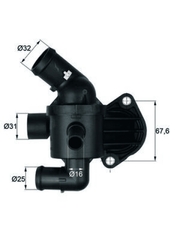 Thermostat Kühlmittel für AUDI SEAT SKODA VW A1 Sportback ALTEA XL IBIZA IV SC