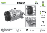Kompressor Klimaanlage für OPEL SUZUKI AGILA COMBO Tour CORSA C MERIVA A