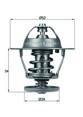Thermostat Kühlmittel für CITROËN FIAT FORD PEUGEOT JUMPER II Kasten