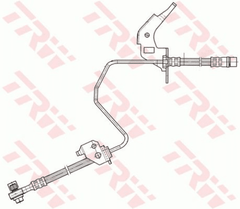 Bremsschlauch Hinterachse links für OPEL ASTRA G Stufenheck Caravan CC Coupe