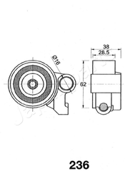 Riemenspanner Zahnriemen für TOYOTA 4 RUNNER II III HILUX VI Pick-up VII LAND