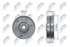 Spannrolle Keilriemen für BMW OPEL LAND ROVER 3 Coupe Touring Cabriolet 5 7 X5