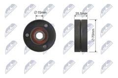 Spannrolle Keilriemen für BMW OPEL LAND ROVER 3 Coupe Touring Cabriolet 5 7 X5