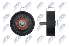 Umlenk Führungsrolle Keilriemen für SEAT SKODA VW LEON TOLEDO II OCTAVIA I Combi